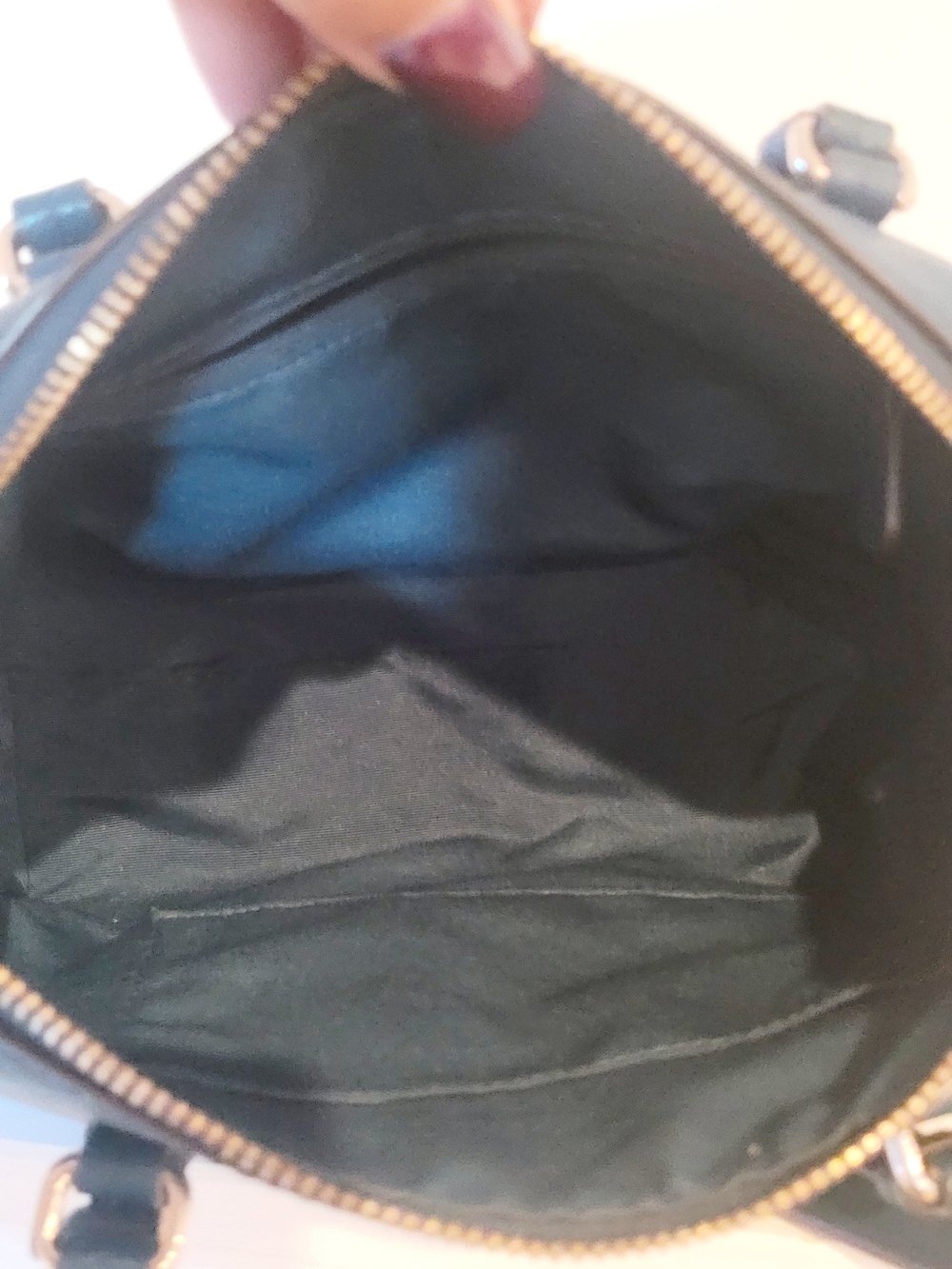 COACH Peyton Bennett Teal Saffiano Leather Satchel - Picture 7 of 8